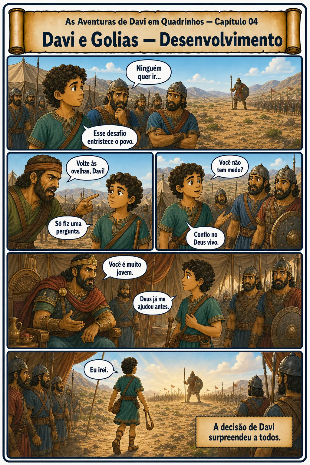 Prévia 2 de As Aventuras de Davi em Quadrinhos