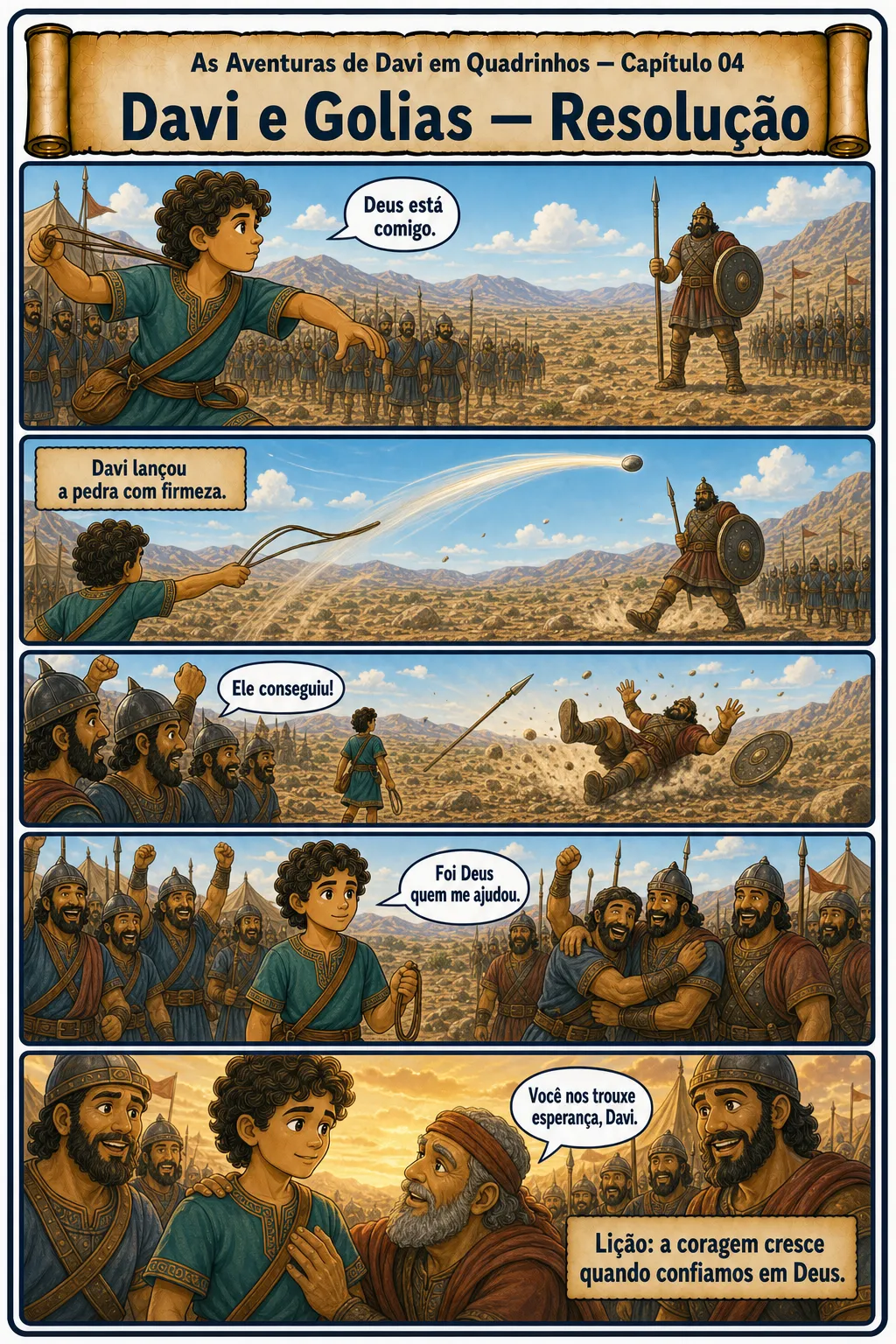 Prévia 3 de As Aventuras de Davi em Quadrinhos