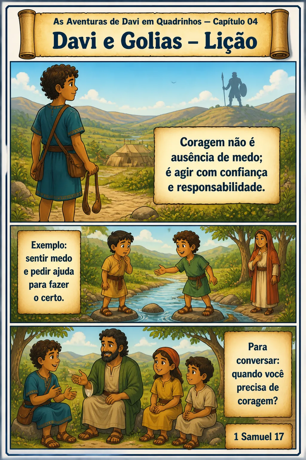 Prévia 4 de As Aventuras de Davi em Quadrinhos