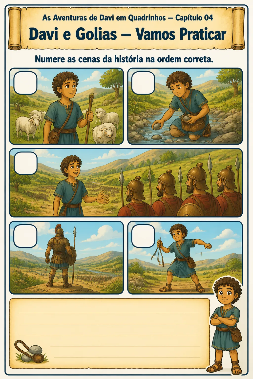 Prévia 5 de As Aventuras de Davi em Quadrinhos