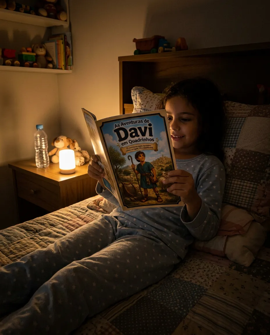 Material As Aventuras de Davi em Quadrinhos sendo utilizado — foto 6